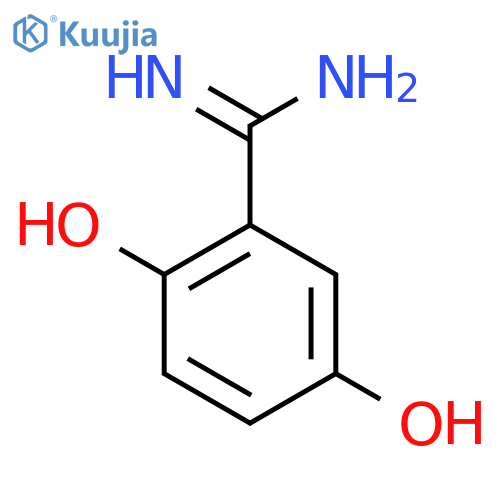 2,5-dihydroxybenzene-1-carboximidamide structure