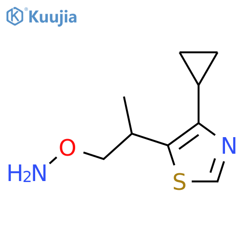 O-2-(4-cyclopropyl-1,3-thiazol-5-yl)propylhydroxylamine structure