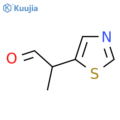 2-(1,3-thiazol-5-yl)propanal structure