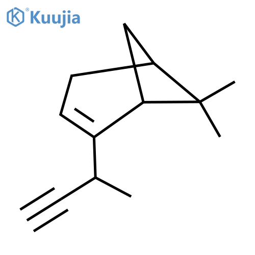 2-(But-3-yn-2-yl)-6,6-dimethylbicyclo[3.1.1]hept-2-ene structure
