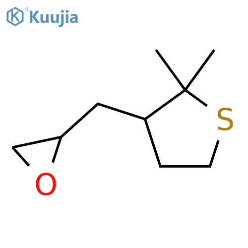 2-(2,2-dimethylthiolan-3-yl)methyloxirane structure