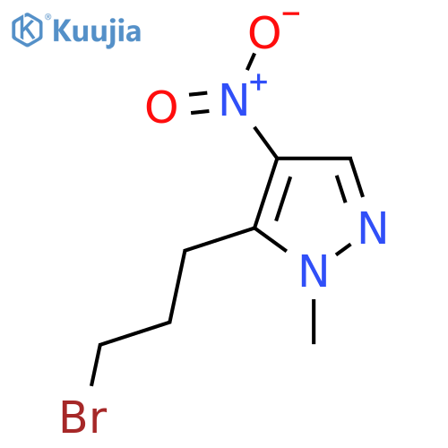 5-(3-bromopropyl)-1-methyl-4-nitro-1H-pyrazole structure