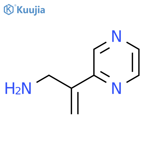 2-(pyrazin-2-yl)prop-2-en-1-amine structure