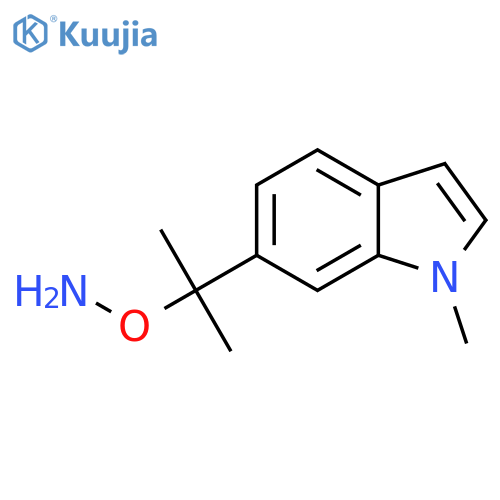 O-2-(1-methyl-1H-indol-6-yl)propan-2-ylhydroxylamine structure