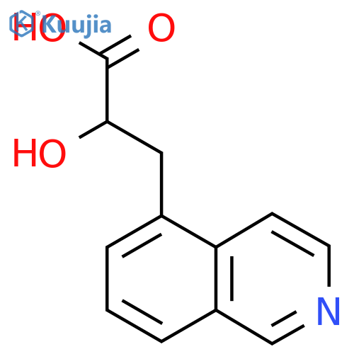 2-hydroxy-3-(isoquinolin-5-yl)propanoic acid structure