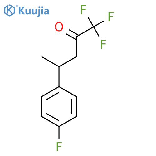 1,1,1-trifluoro-4-(4-fluorophenyl)pentan-2-one structure