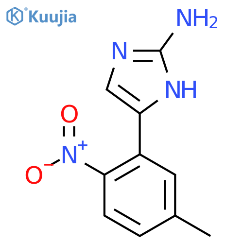 5-(5-methyl-2-nitrophenyl)-1H-imidazol-2-amine structure