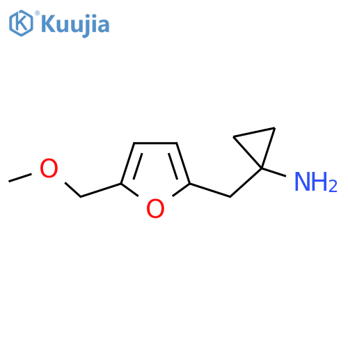 1-{5-(methoxymethyl)furan-2-ylmethyl}cyclopropan-1-amine structure