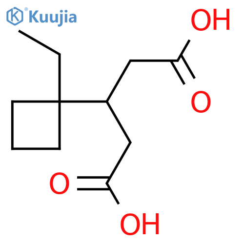 3-(1-ethylcyclobutyl)pentanedioic acid structure