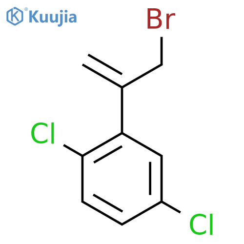 2-(3-bromoprop-1-en-2-yl)-1,4-dichlorobenzene structure