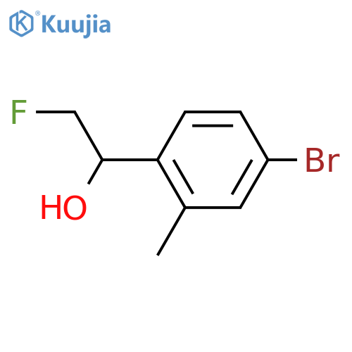 1-(4-bromo-2-methylphenyl)-2-fluoroethan-1-ol structure