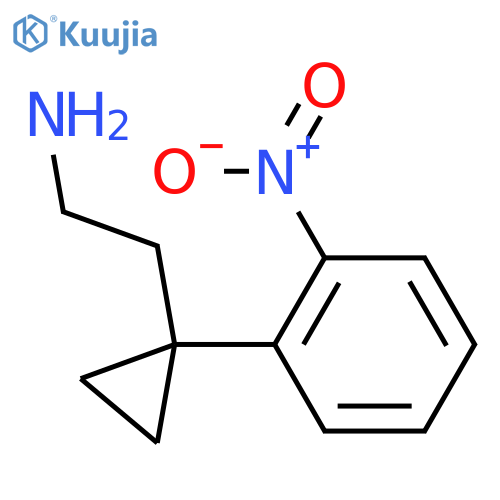 2-1-(2-nitrophenyl)cyclopropylethan-1-amine structure