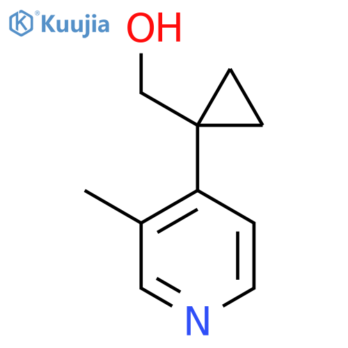 1-(3-methylpyridin-4-yl)cyclopropylmethanol structure