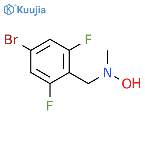 N-(4-bromo-2,6-difluorophenyl)methyl-N-methylhydroxylamine structure