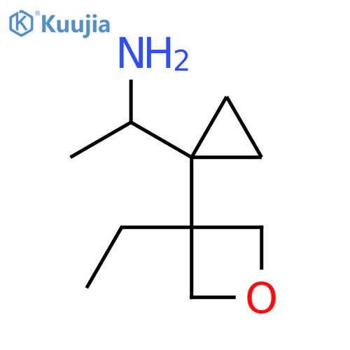 1-1-(3-ethyloxetan-3-yl)cyclopropylethan-1-amine structure