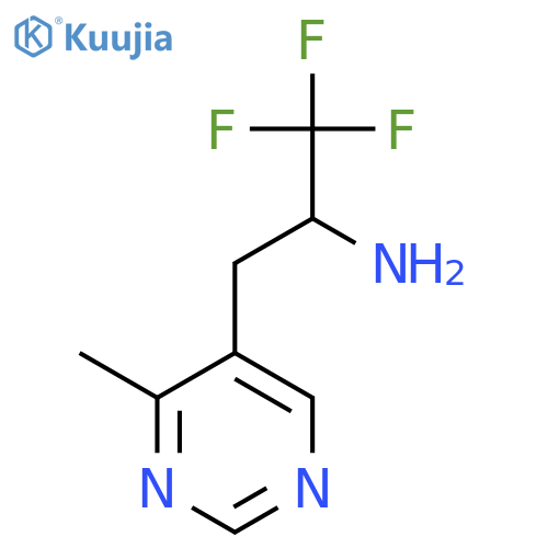 1,1,1-trifluoro-3-(4-methylpyrimidin-5-yl)propan-2-amine structure