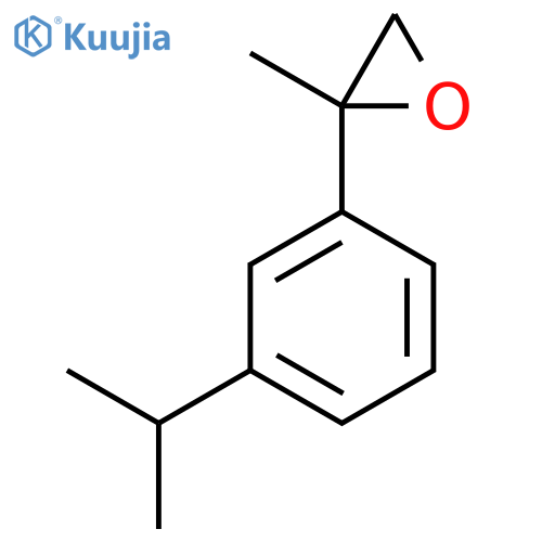 2-methyl-2-3-(propan-2-yl)phenyloxirane structure