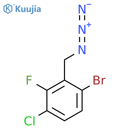 2-(azidomethyl)-1-bromo-4-chloro-3-fluorobenzene structure