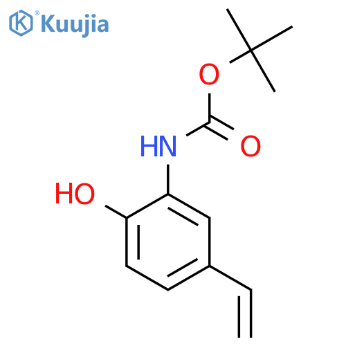tert-butyl N-(5-ethenyl-2-hydroxyphenyl)carbamate structure