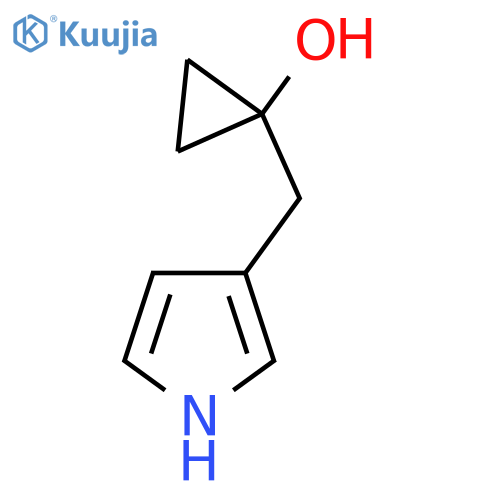 1-(1H-pyrrol-3-yl)methylcyclopropan-1-ol structure