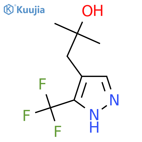 2-methyl-1-3-(trifluoromethyl)-1H-pyrazol-4-ylpropan-2-ol structure