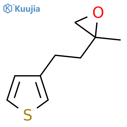 2-methyl-2-2-(thiophen-3-yl)ethyloxirane structure