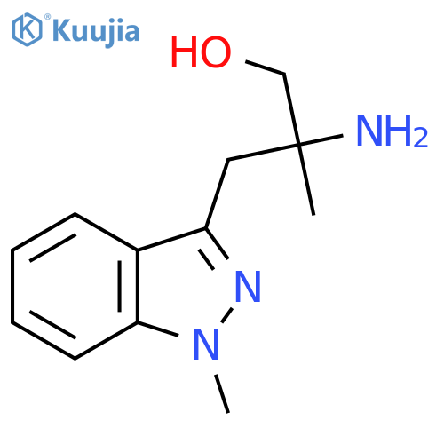 2-amino-2-methyl-3-(1-methyl-1H-indazol-3-yl)propan-1-ol structure