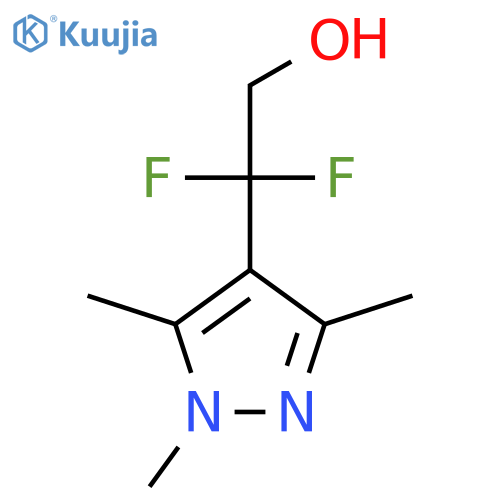 2,2-difluoro-2-(trimethyl-1H-pyrazol-4-yl)ethan-1-ol structure