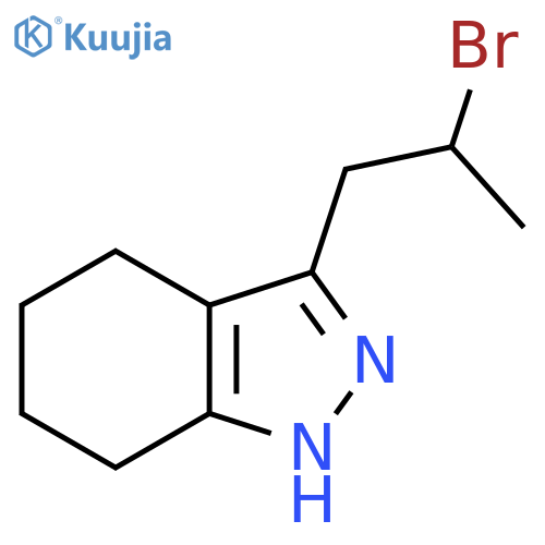 3-(2-bromopropyl)-4,5,6,7-tetrahydro-1H-indazole structure