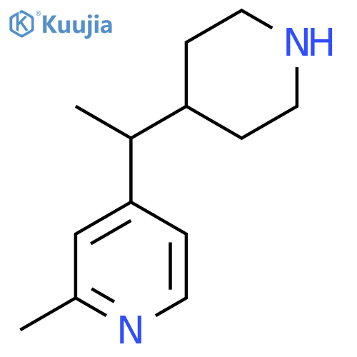 2-methyl-4-1-(piperidin-4-yl)ethylpyridine structure
