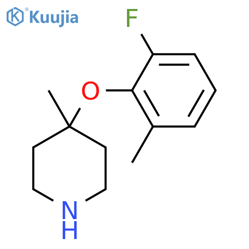 4-(2-fluoro-6-methylphenoxy)-4-methylpiperidine structure