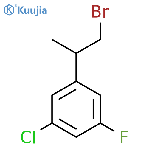 1-(1-bromopropan-2-yl)-3-chloro-5-fluorobenzene structure