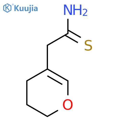 2-(3,4-dihydro-2H-pyran-5-yl)ethanethioamide structure