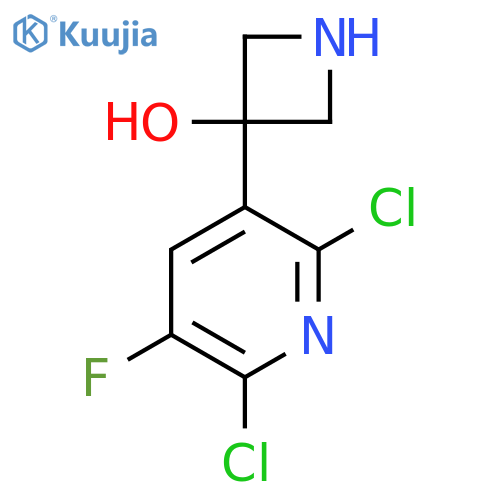 3-(2,6-dichloro-5-fluoropyridin-3-yl)azetidin-3-ol structure