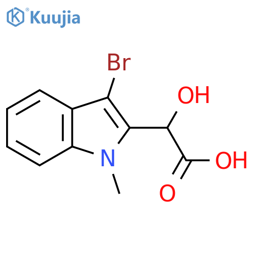 2-(3-bromo-1-methyl-1H-indol-2-yl)-2-hydroxyacetic acid structure