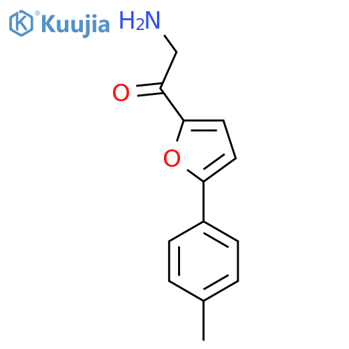 2-amino-1-5-(4-methylphenyl)furan-2-ylethan-1-one structure