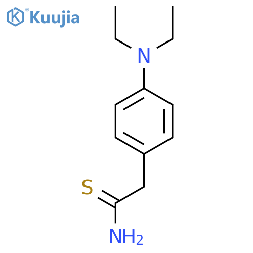 2-4-(diethylamino)phenylethanethioamide structure