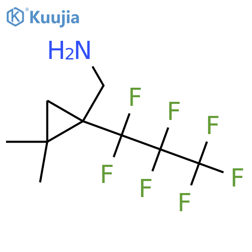 1-(heptafluoropropyl)-2,2-dimethylcyclopropylmethanamine structure