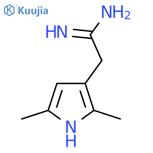 2-(2,5-dimethyl-1H-pyrrol-3-yl)ethanimidamide structure