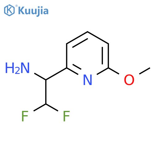 2,2-difluoro-1-(6-methoxypyridin-2-yl)ethan-1-amine structure
