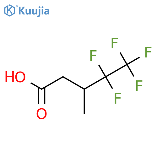 4,4,5,5,5-pentafluoro-3-methylpentanoic acid structure