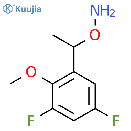 O-1-(3,5-difluoro-2-methoxyphenyl)ethylhydroxylamine structure