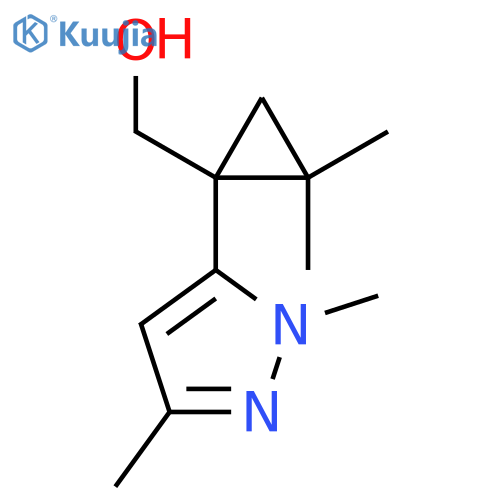 1-(1,3-dimethyl-1H-pyrazol-5-yl)-2,2-dimethylcyclopropylmethanol structure