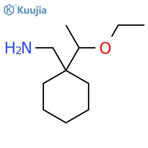 1-(1-ethoxyethyl)cyclohexylmethanamine structure