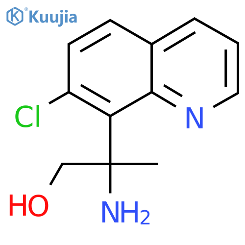 2-amino-2-(7-chloroquinolin-8-yl)propan-1-ol structure