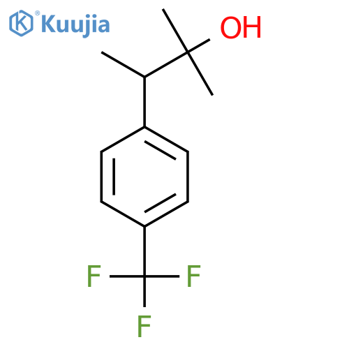 2-methyl-3-4-(trifluoromethyl)phenylbutan-2-ol structure