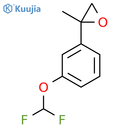 2-3-(difluoromethoxy)phenyl-2-methyloxirane structure