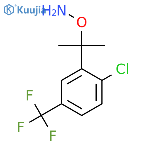 O-{2-2-chloro-5-(trifluoromethyl)phenylpropan-2-yl}hydroxylamine structure