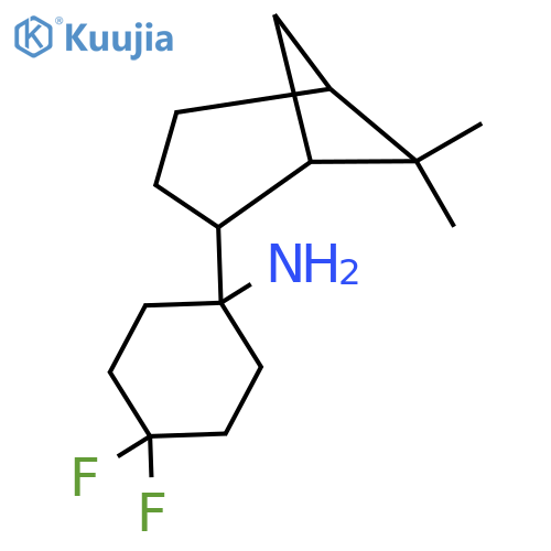 1-{6,6-Dimethylbicyclo[3.1.1]heptan-2-yl}-4,4-difluorocyclohexan-1-amine structure