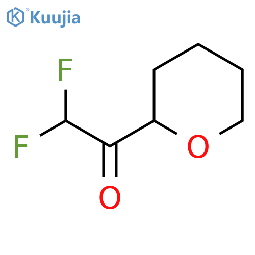 2,2-difluoro-1-(oxan-2-yl)ethan-1-one structure
